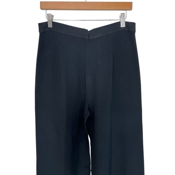 NWT Alexis | Black Oliviera Front Slit White Stitching High Waisted Pants M - Picture 8 of 12